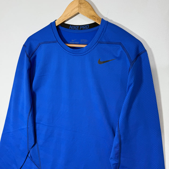 NIKE PRO FIUTED LONG SLEEVES SPORT TSHIRT INNER FLEECE