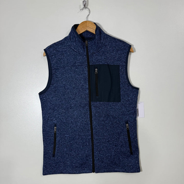 SONOMA SUPERSOFT SLEEVES LESS FLEECE JACKET BRAND NEW BLACK NEW