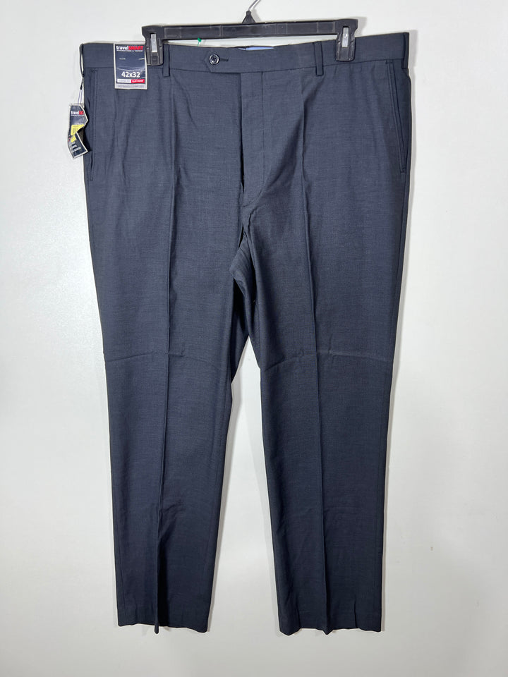 ROUNDTREE &YORKE CLASSIC FIT ULTIMATE COMFORT FLAT FRONT COTTON CHINO PANT BRAND NEW WITH STRETCH