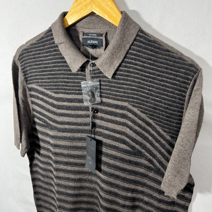 ALFANI SILK POLO SWEATER BRAND NEW