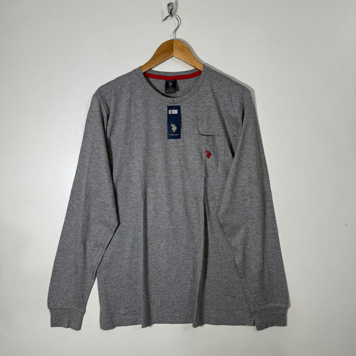 US POLO ASSN LONG SLEEVES COTTON TSHIRT BRAND NEW
