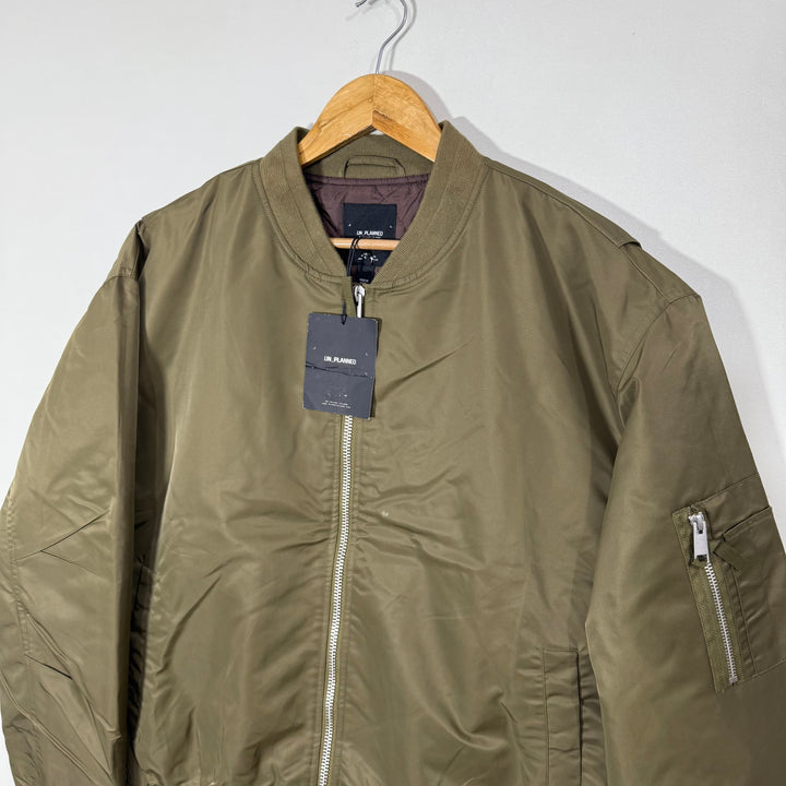 UN PLANNED BEN COLLAR BOMBER JACKET BRAND NEW GREEN COLOUR