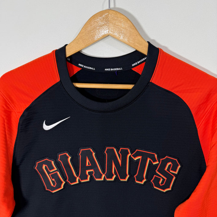 NIKE BASEBALL LONG SLEEVES SPORT TSHIRT INNER FLEECE
