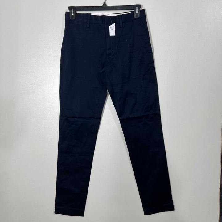 BANANA REPUBLIC TAPERED FIT COTTON CHINO PANT BRAND NEW WITH STRETCH DARK NAVY BLUE