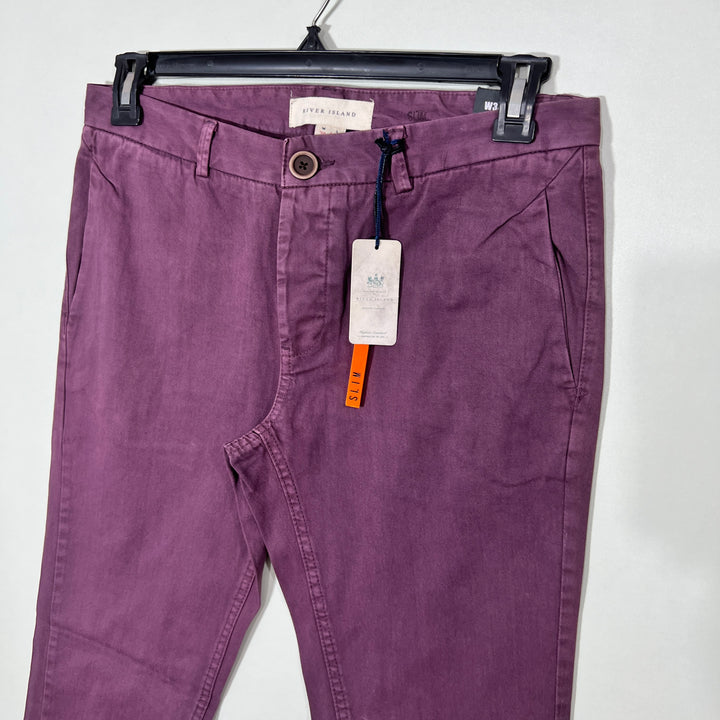 RIVER ISLAND SLIM FIT COTTON CHINO PANT BRAND NEW WITHOUT STRETCH