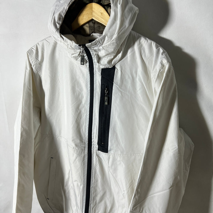 TWISTED WINDBREAKER JACKET WITH HOOD