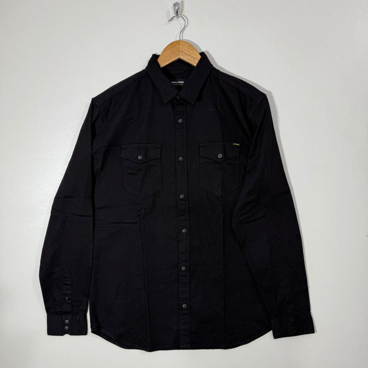 JACK & JONES DOUBLE POCKETS DENIM SHIRT WITH STRETCH