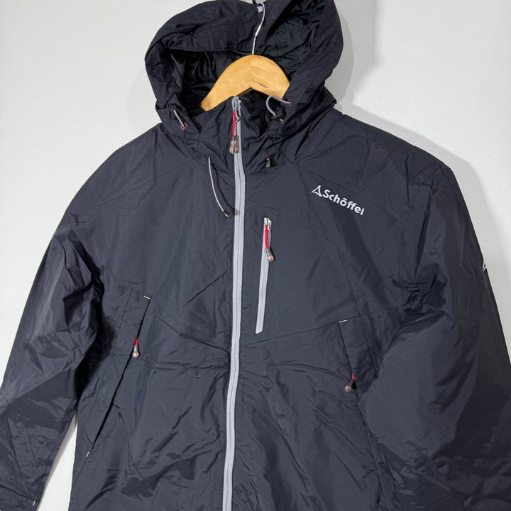 SCHOFFEL WATER RESISTANT JACKET WITH HOOD BLACK COLOUR