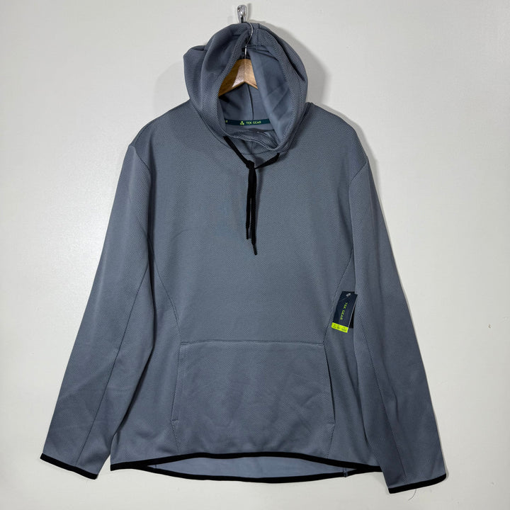 TEK GEAR WICKING BRUSHED FLEECE FUNCTIONAL DRAWCORD SPORT HOODIE INNER FLEECE BRAND NEW