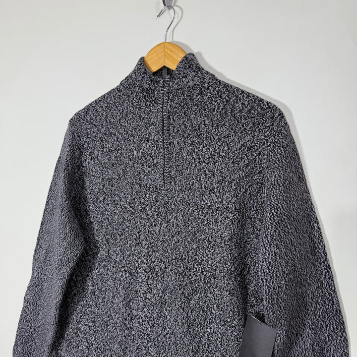 CALVIN KLEIN JEANS KNITTED HALF ZIP COTTON SWEATER BRAND NEW