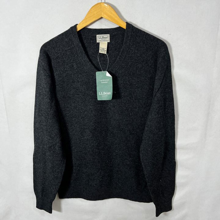 L L BEAN V NECK LBS WOOL SWEATER BRAND NEW