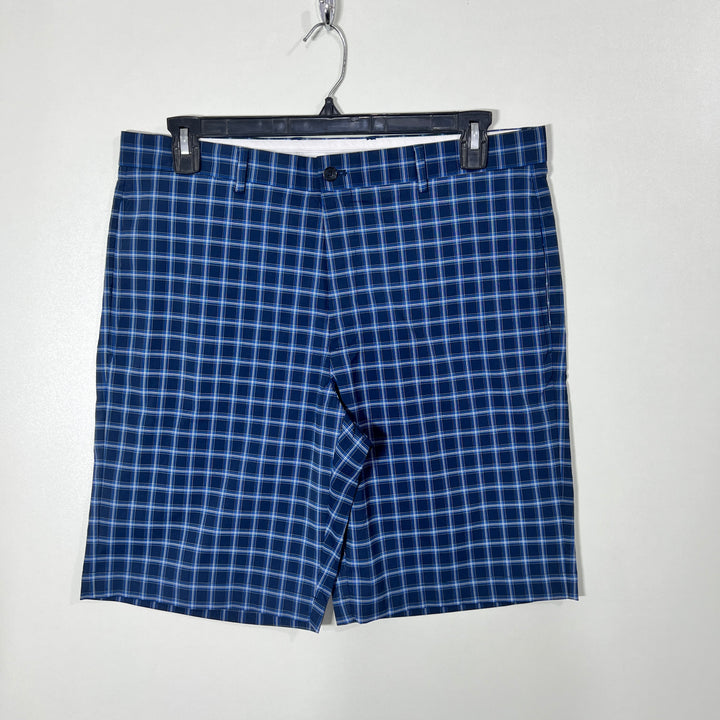 GREG NORMAN CHECKERED GOLF SHORT