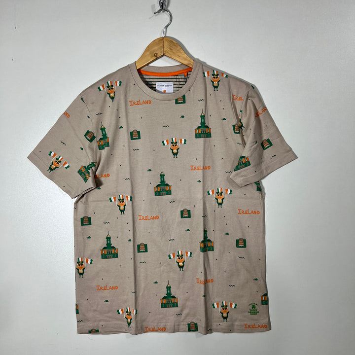 DENIM & FLOWER COTTON TSHIRT