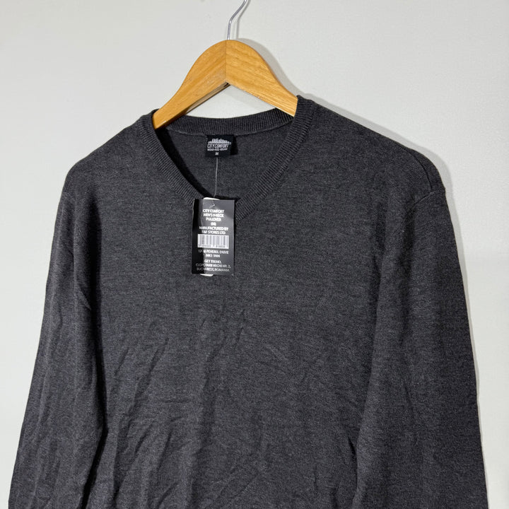 CITY COMFORT V NECK COTTON SWEATER BRAND NEW