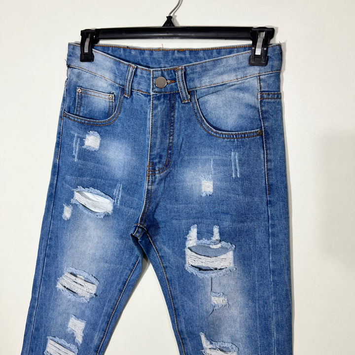 KNOWN RIPPED JEANS DENIM PANT WITHOUT STRETCH