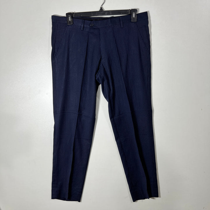 ALESSANDRO DI LARGE SLIM FIT DRESS PANT WITHOUT STRETCH BLUE COLOUR