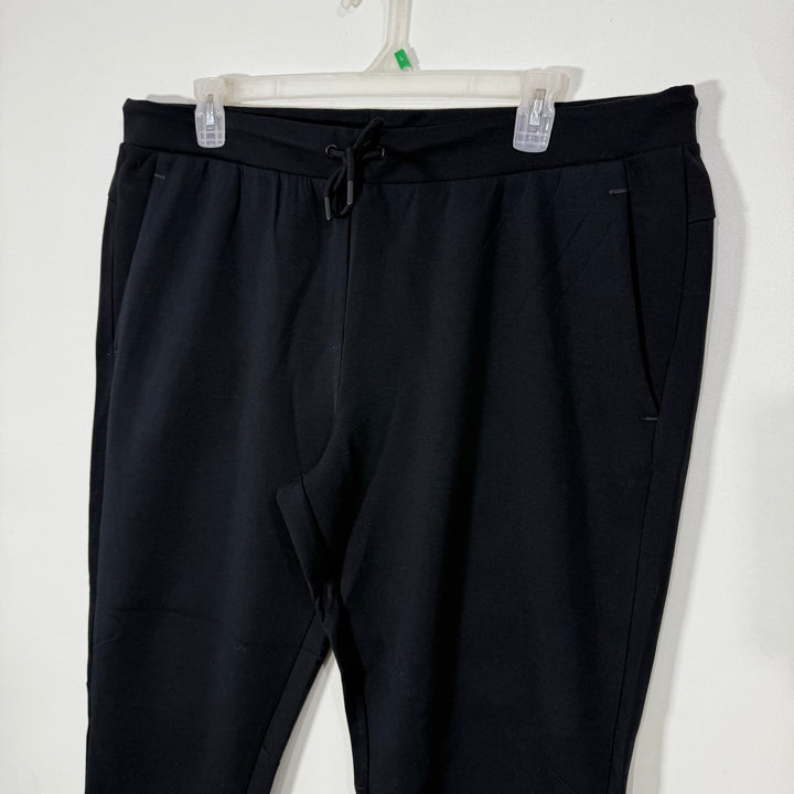 ATHLETIC WORKS TECH FLEECE SPORT TROUSER BLACK COLOUR BACK ZIP POCKET