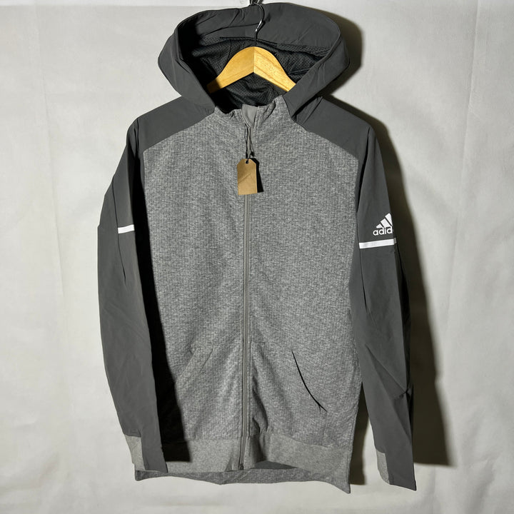 ADIDAS SWEAT JACKET WITH HOOD