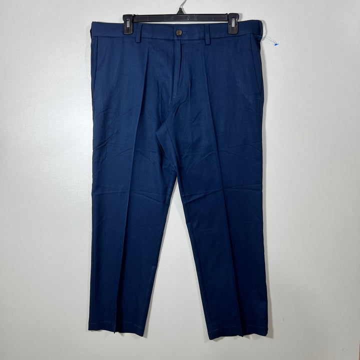 HAGGAR IN MOTION STRAIGHT FIT PERFORMANCE PANT WITH STRETCH