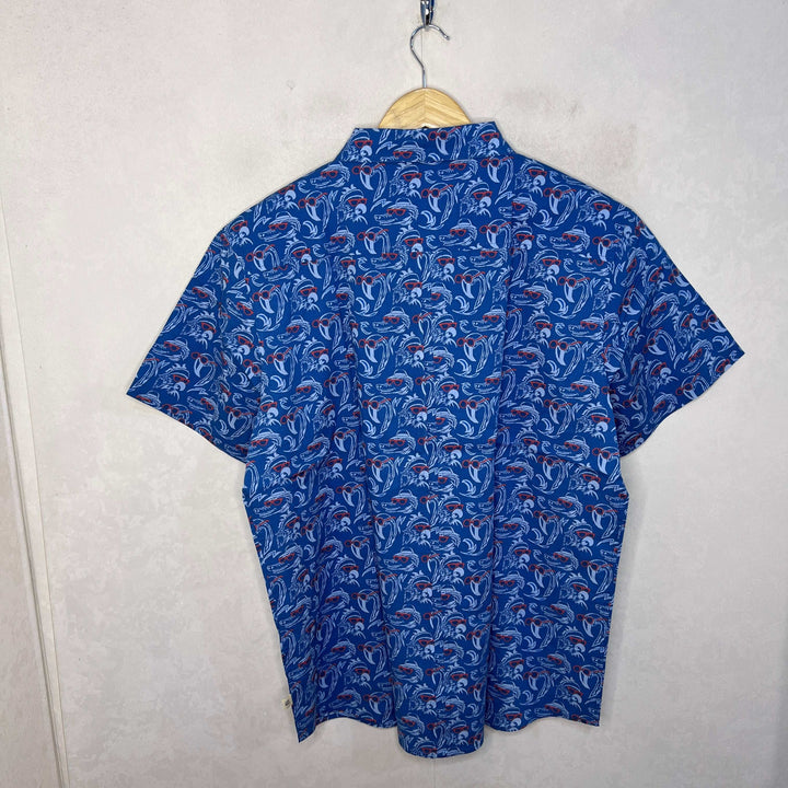 HENRI COSTA PRINTED HALF SLEEVES COTTON SHIRT