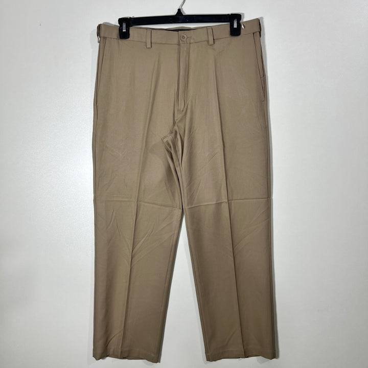 HAGGAR COOL 18 PRO CLASSIC FIT FLEX WAISTBAND PERFORMANCE PANT WITH STRETCH