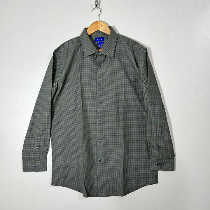 APT.9 SLIM FIT CHECKERED SHIRT
