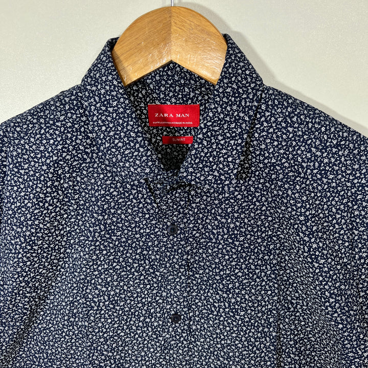 ZARA SLIM FIT CASUAL COTTON SHIRT