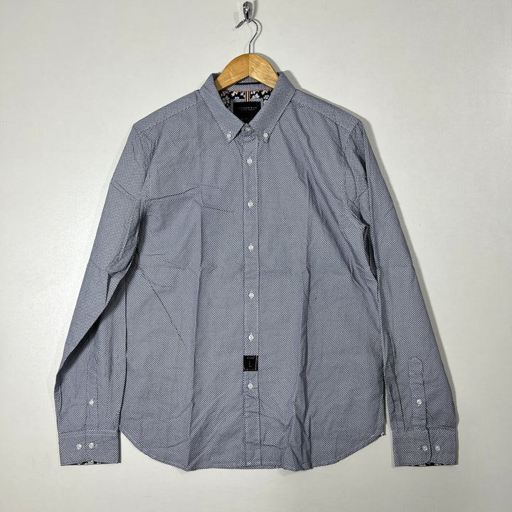 DENIM & FLOWER BUTTON DOWN CASUAL COTTON SHIRT BRAND NEW