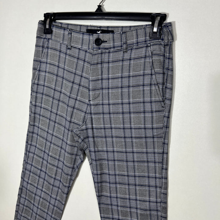 HOLLISTER CALIFORNIA SKINNY FIT CHECKERED PANT WITH STRETCH