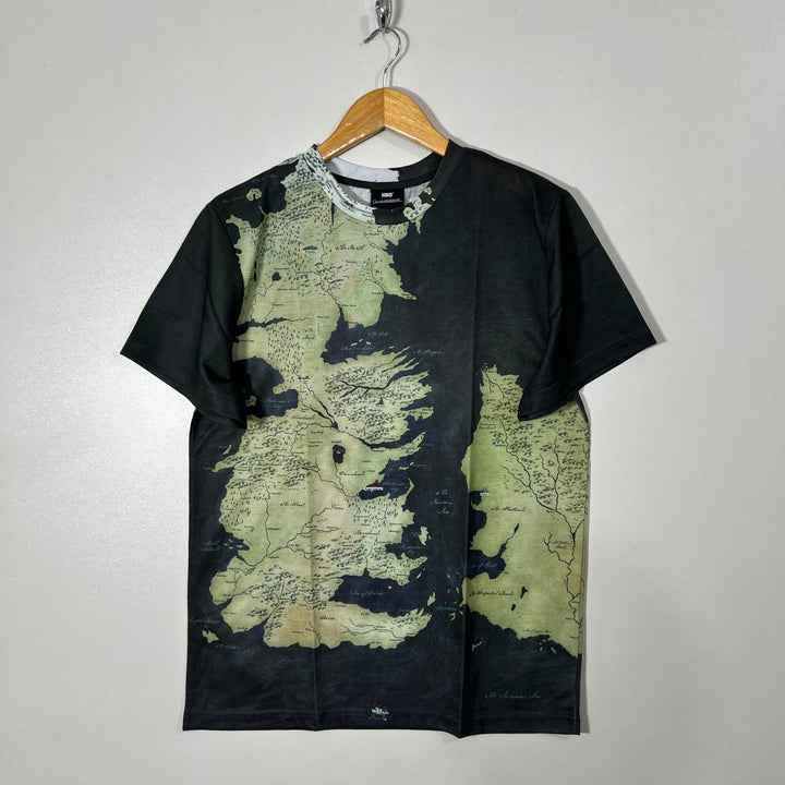 GAME OF THRONES PRINTED  COTTON TSHIRT