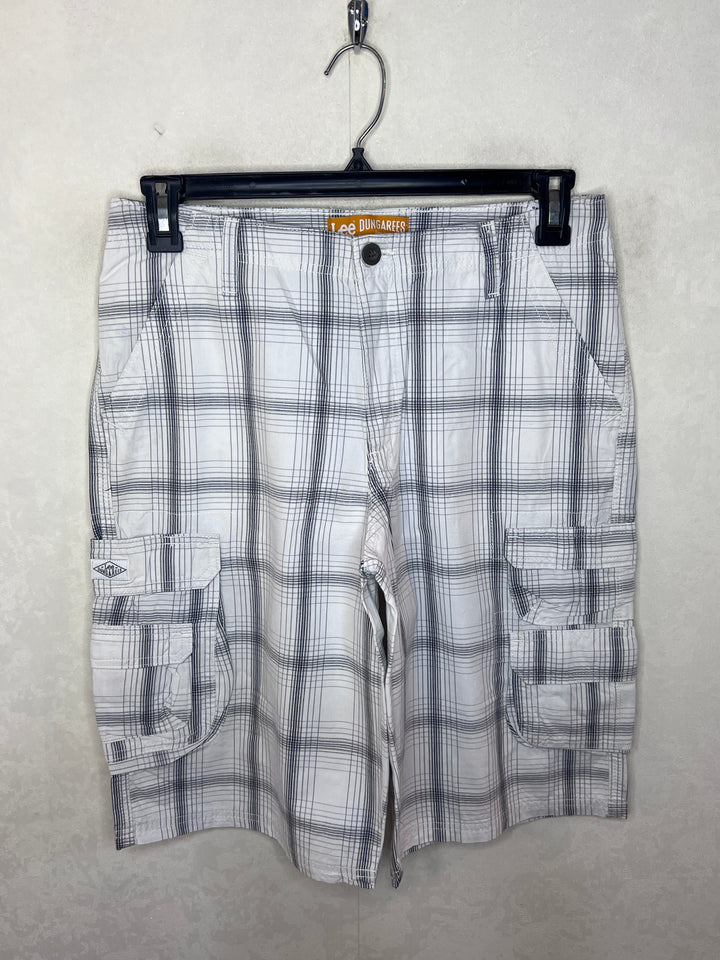 LEE DUNGAREES CHECKERED CARGO COTTON SHORT