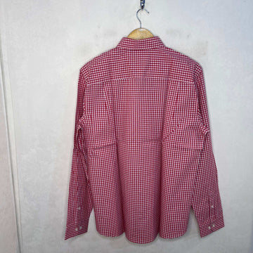 DENVER HAYES BUTTON DOWN CHECKERED COTTON SHIRT BRAND NEW - JS BROTHERS 