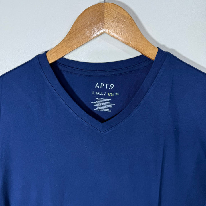 APT.9 V NECK LONG SLEEVES COTTON TSHIRT BRAND NEW
