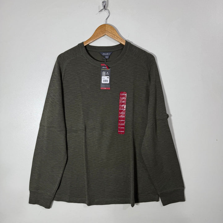 EDDIE BAUER KNITWEAR LONG SLEEVES COTTON TSHIRT BRAND NEW