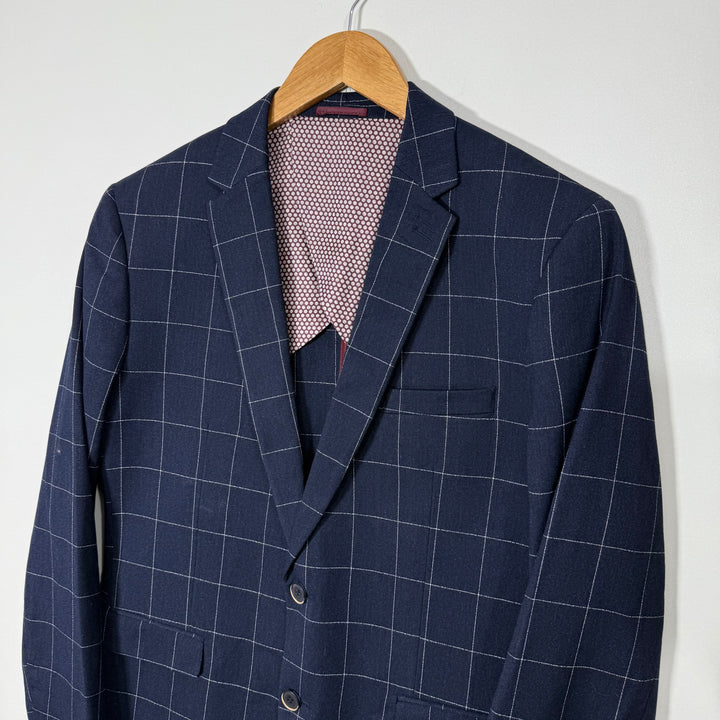 POLITIX SOFT TAILORED CHECKERED BLAZER