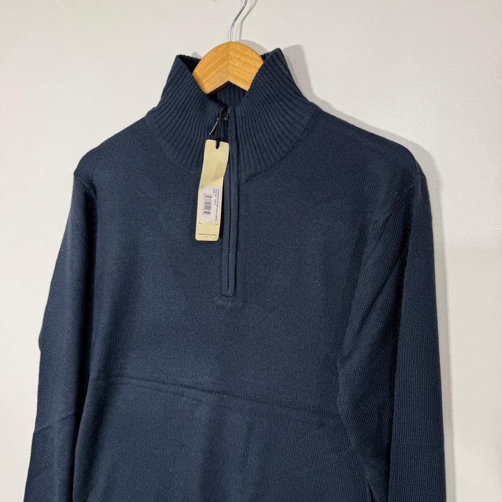 AVANT GARDE HALF ZIP ACRYLIC SWEATER BRAND NEW