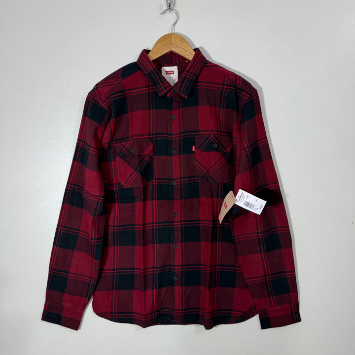 LEVIS DOUBLE POCKETS FLANNEL COTTON SHIRT BRAND NEW
