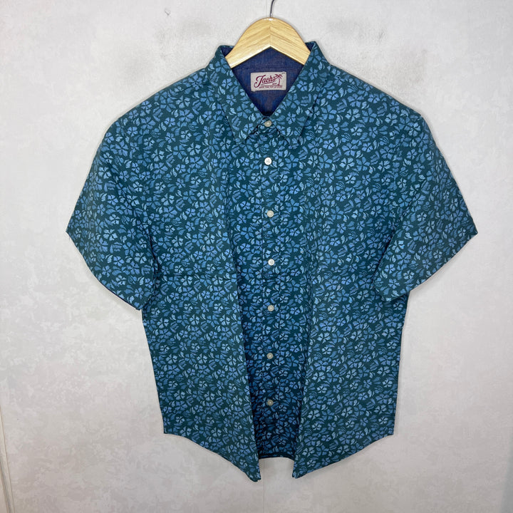 JACHS HALF SLEEVES PRINTED COTTON SHIRT
