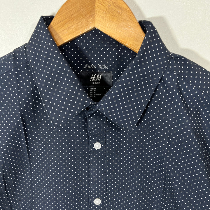 H&M SLIM FIT EASY IRON COTTON SHIRT