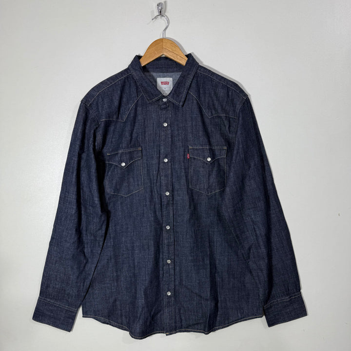 LEVIS DOUBLE POCKETS TECH BUTTON DENIM SHIRT