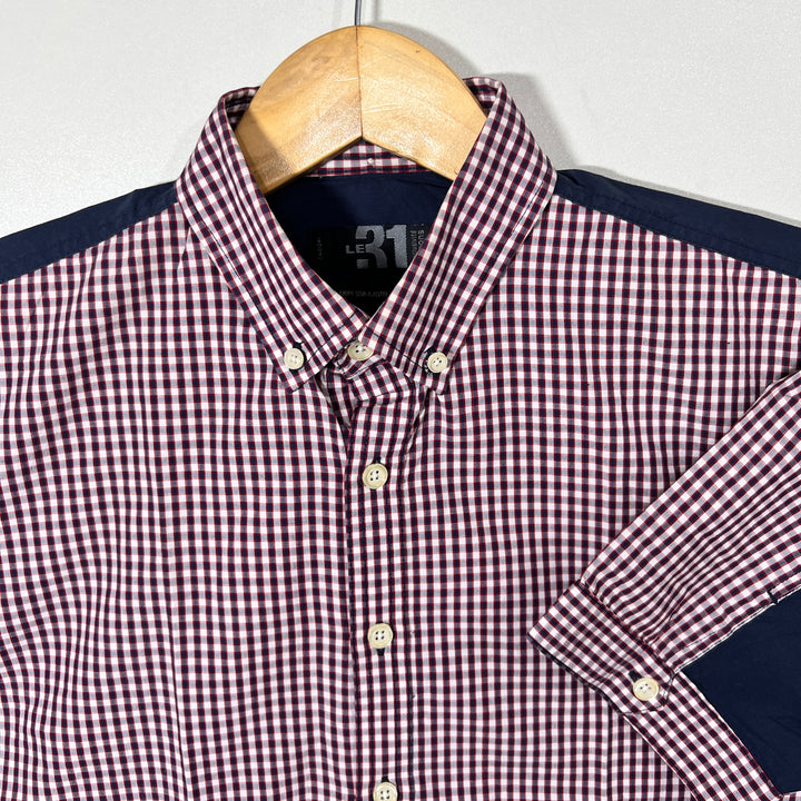 LE 31 BUTTON DOWN HALF SLEEVES SHIRT