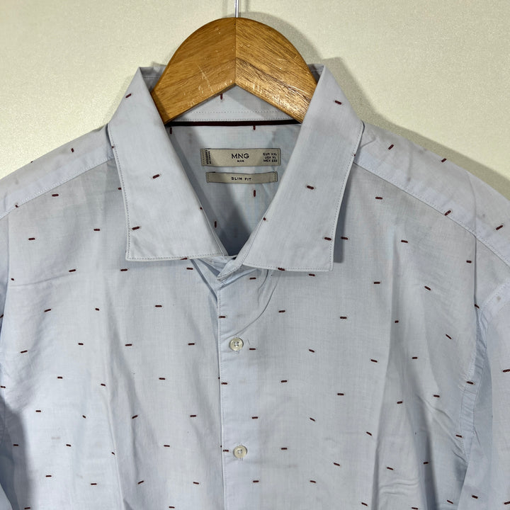 MANGO SLIM FIT COTTON SHIRT