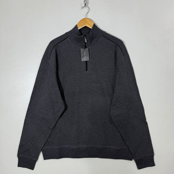 KENNETH ROBERTS LUXURY PIMA COTTON HALF ZIP SWEATER BRAND NEW