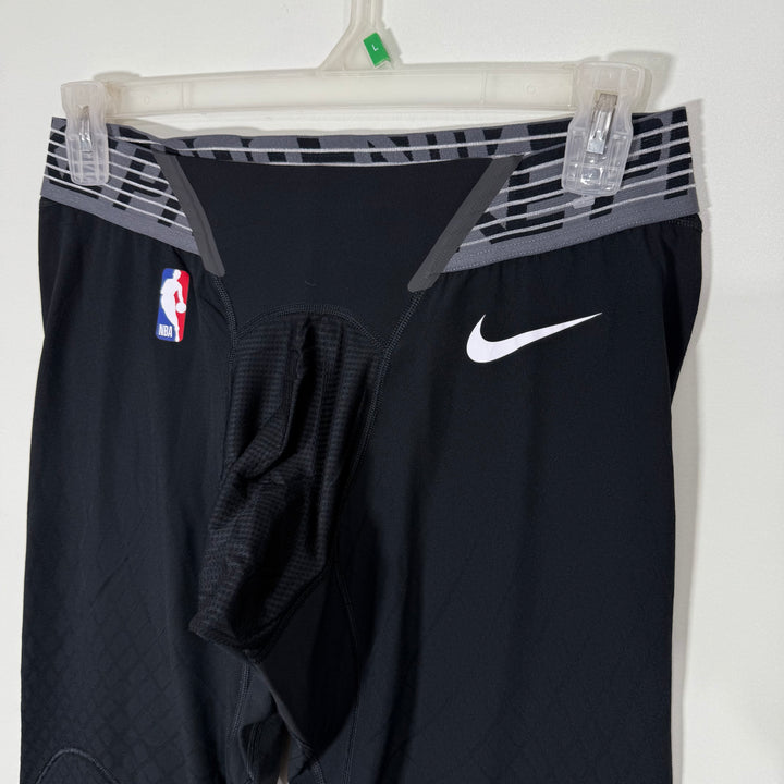 NIKE DRI FIT TECHKNIT THREE QUARTER SPORT COMPRESSION TIGHTS BLACK COLOUR