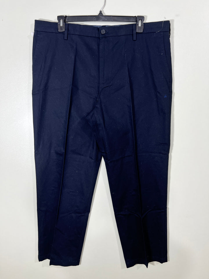 DOCKERS SIGNATUR KHAKI RELAXED FIT FLEX COMFORT WAISTBAND SHIRT GRIPPER COTTON CHINO PANT BRA AND