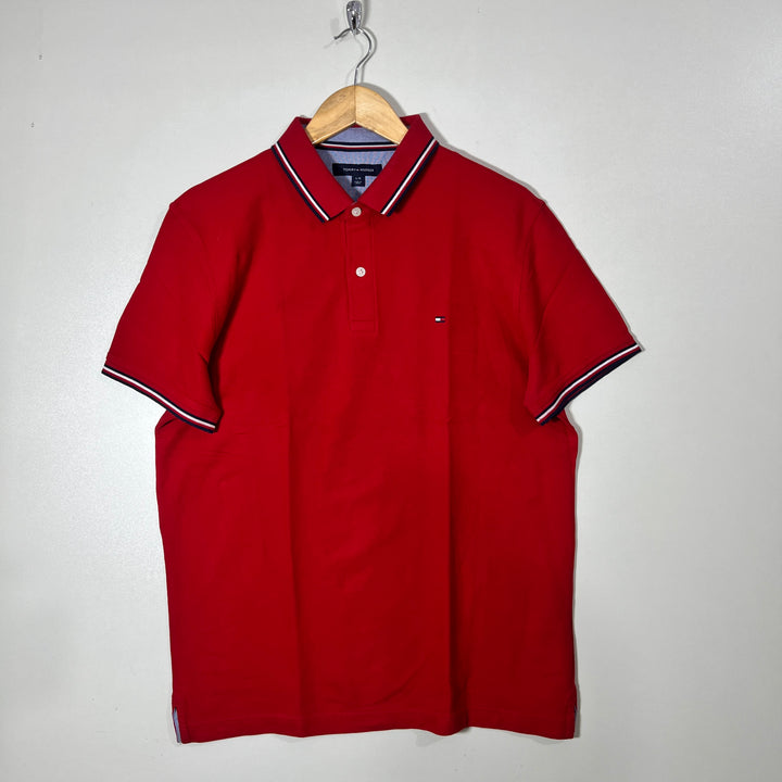 TOMMY HILFIGER COTTON POLO TSHIRT