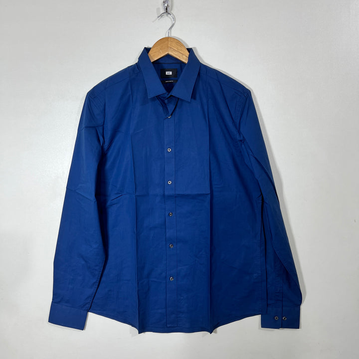 WE SLIM FIT COTTON SHIRT WITH STRETCH
