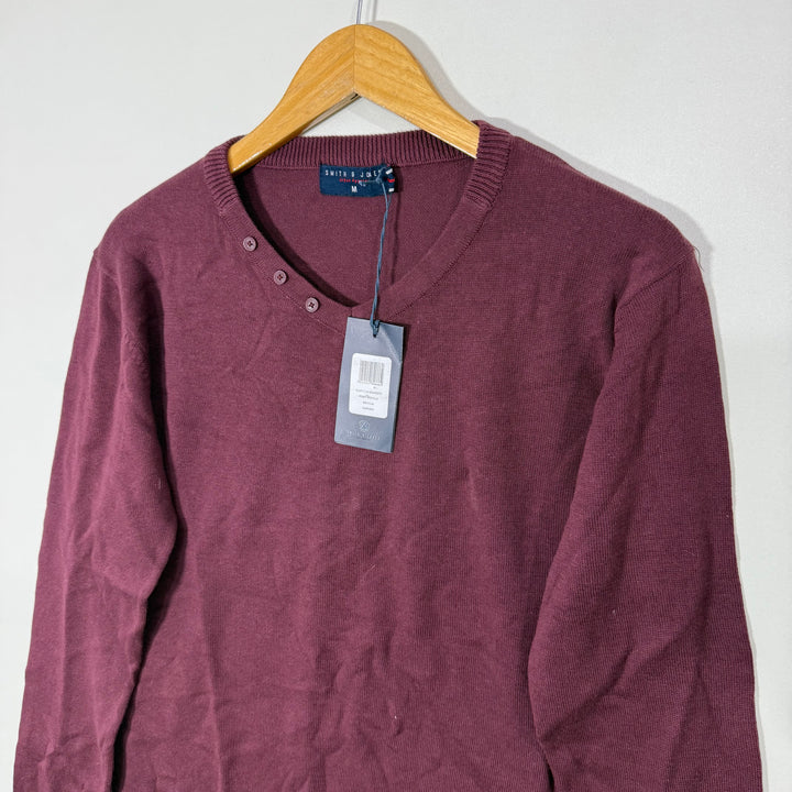 SMITH & JONES V NECK COTTON SWEATER BRAND NEW