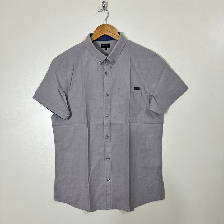 BUFFALO DAVID BITTON BUTTON DOWN HALF SLEEVES SHIRT