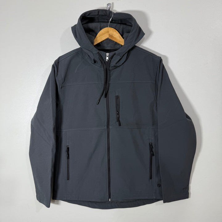 POINT SUMMIT SOFT SHELL WINDBREAKER JACKET INNER FLEECE WITH HOOD